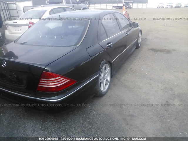 WDBNG70J66A475964 - 2006 MERCEDES-BENZ S BLACK photo 4