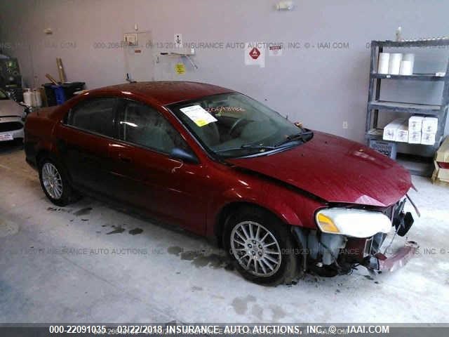 1C3EL46X96N158541 - 2006 CHRYSLER SEBRING RED photo 1