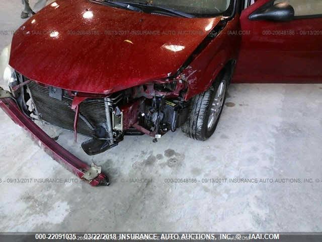 1C3EL46X96N158541 - 2006 CHRYSLER SEBRING RED photo 6