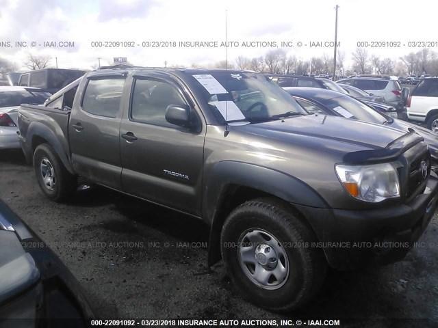 5TFLU4EN0BX014407 - 2011 TOYOTA TACOMA DOUBLE CAB ნაცრისფერი ფოტო 1