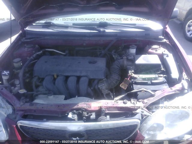 JTDBR32E252064397 - 2005 TOYOTA COROLLA CE/LE PURPLE photo 10