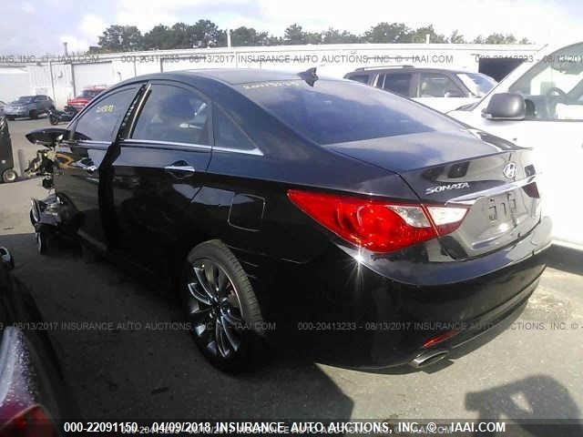 5NPEC4AC3CH349173 - 2012 HYUNDAI SONATA SE/LIMITED BLACK photo 3