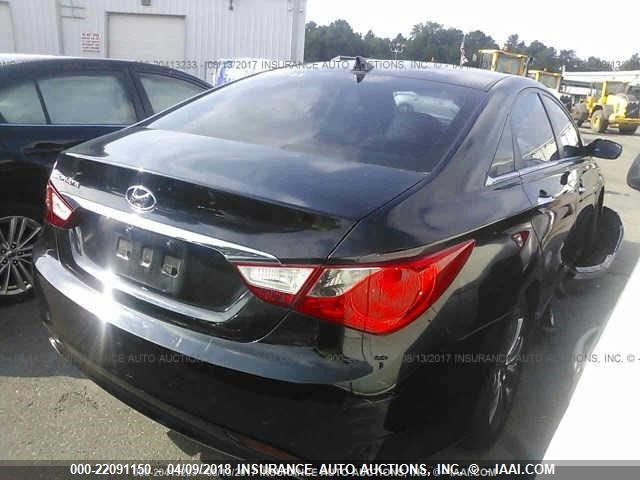 5NPEC4AC3CH349173 - 2012 HYUNDAI SONATA SE/LIMITED BLACK photo 4