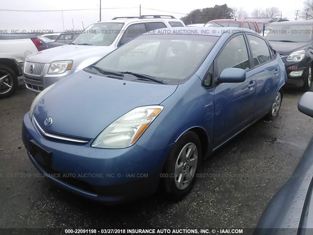 JTDKB20U777652973 - 2007 TOYOTA PRIUS BLUE photo 2