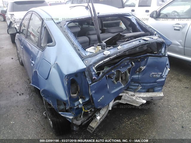 JTDKB20U777652973 - 2007 TOYOTA PRIUS BLUE photo 6