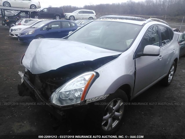 JN8AS58TX9W320967 - 2009 NISSAN ROGUE S/SL GRAY photo 2