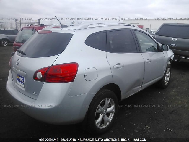 JN8AS58TX9W320967 - 2009 NISSAN ROGUE S/SL GRAY photo 4