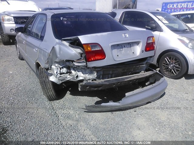 2HGEJ6617YH597419 - 2000 HONDA CIVIC SE SILVER photo 6