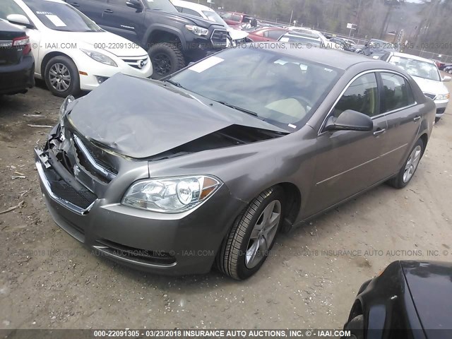 1G1ZB5E02CF176419 - 2012 CHEVROLET MALIBU LS GRAY photo 2