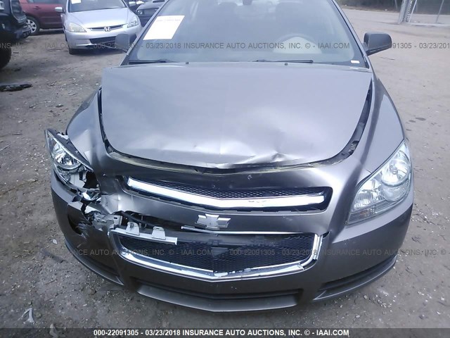 1G1ZB5E02CF176419 - 2012 CHEVROLET MALIBU LS GRAY photo 6
