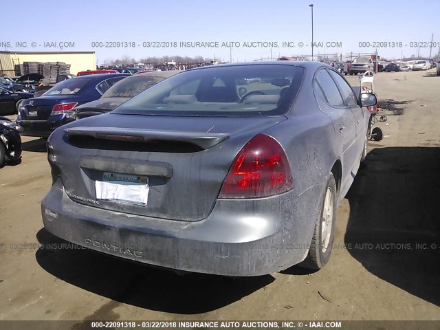 2G2WP522251290873 - 2005 PONTIAC GRAND PRIX GRAY photo 4