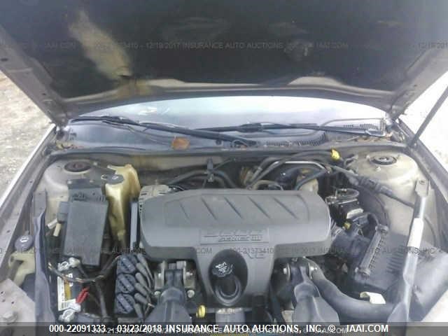 2G2WP552161200545 - 2006 PONTIAC GRAND PRIX GOLD photo 10