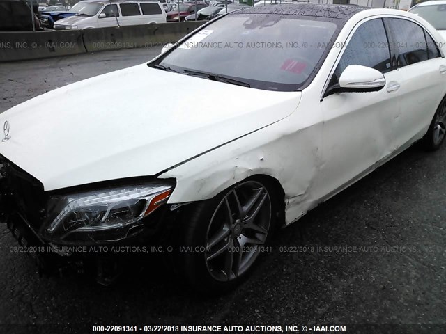 WDDUG8CB7EA008905 - 2014 MERCEDES-BENZ S 550 WHITE photo 6