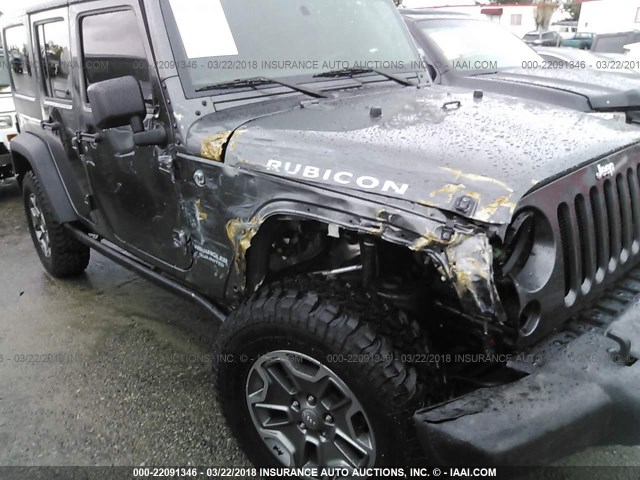 1C4BJWFG5GL203827 - 2016 JEEP Wrangler Unlimited RUBICON GRAY photo 6