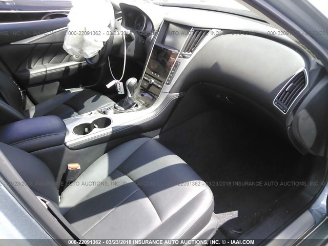 JN1BV7APXFM344843 - 2015 INFINITI Q50 PREMIUM/SPORT GRAY photo 5