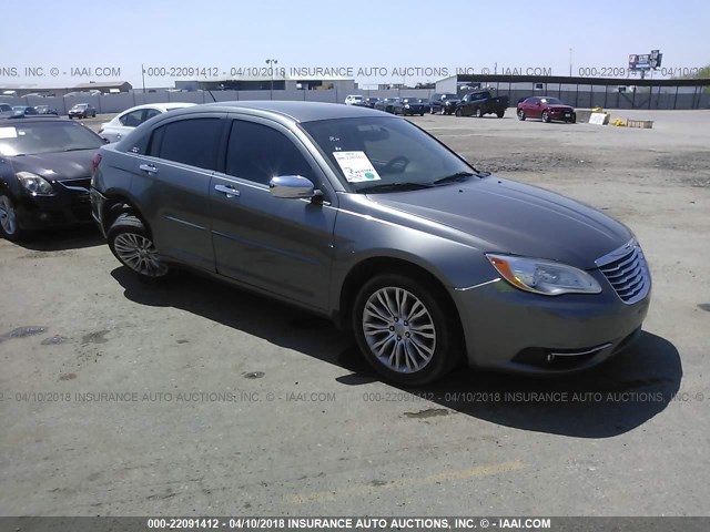 1C3CCBCB5CN203295 - 2012 CHRYSLER 200 LIMITED GRAY photo 1