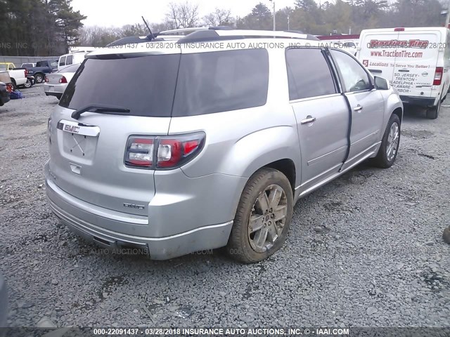 1GKKVTKD4FJ338620 - 2015 GMC ACADIA DENALI SILVER photo 4