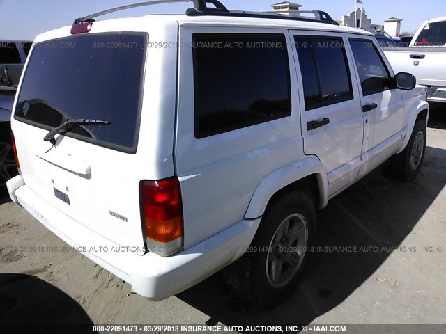 1J4FT58S5YL216161 - 2000 JEEP CHEROKEE CLASSIC WHITE photo 4