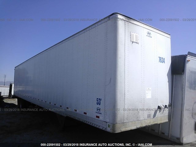 3H3V532C17T095023 - 2007 HYUNDAI STEEL INDUSTRIES DRY VAN  WHITE photo 1