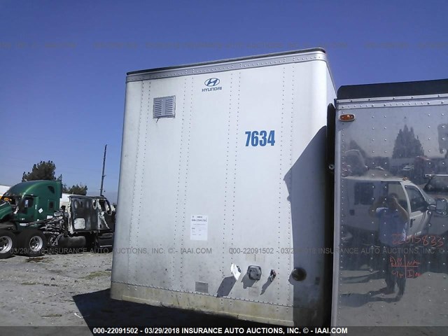 3H3V532C17T095023 - 2007 HYUNDAI STEEL INDUSTRIES DRY VAN  WHITE photo 2