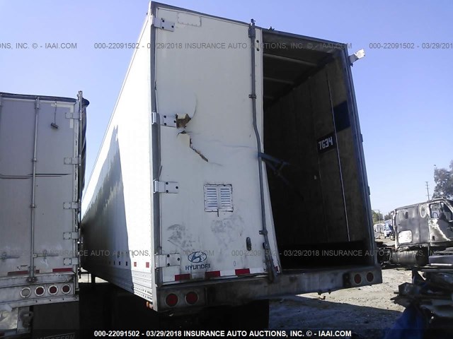 3H3V532C17T095023 - 2007 HYUNDAI STEEL INDUSTRIES DRY VAN  WHITE photo 3