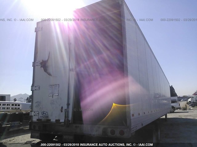 3H3V532C17T095023 - 2007 HYUNDAI STEEL INDUSTRIES DRY VAN  WHITE photo 4