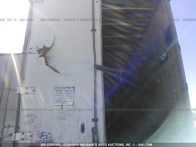 3H3V532C17T095023 - 2007 HYUNDAI STEEL INDUSTRIES DRY VAN  WHITE photo 6
