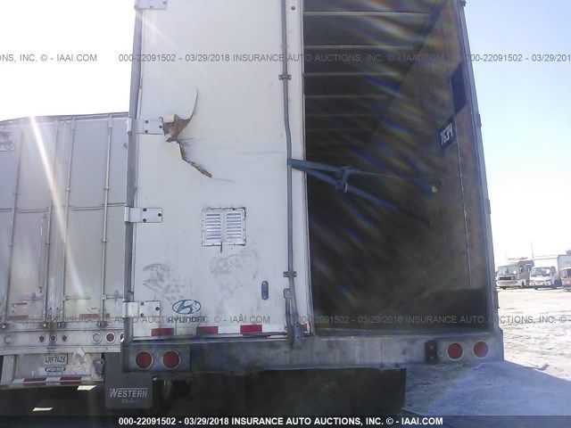 3H3V532C17T095023 - 2007 HYUNDAI STEEL INDUSTRIES DRY VAN  WHITE photo 8