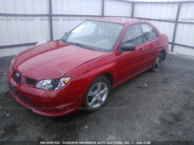 JF1GD67646H501666 - 2006 SUBARU IMPREZA 2.5I RED photo 2