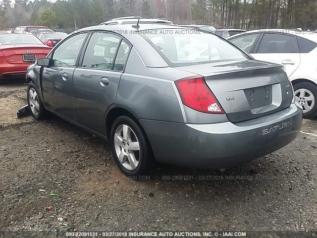 1G8AK58B47Z142322 - 2007 SATURN ION LEVEL 3 GRAY photo 3