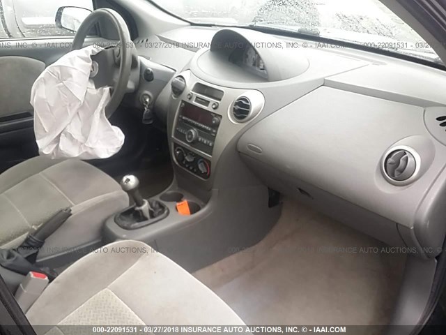 1G8AK58B47Z142322 - 2007 SATURN ION LEVEL 3 GRAY photo 5