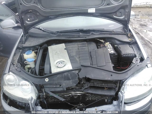 3VWDJ71K08M050829 - 2008 VOLKSWAGEN GLI ნაცრისფერი ფოტო 10