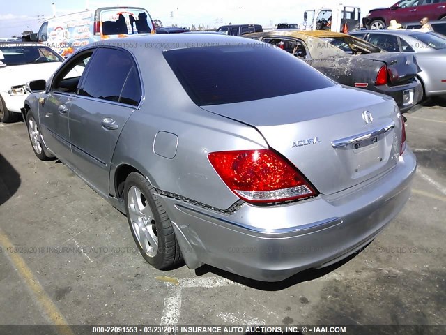 JH4KB16657C004380 - 2007 ACURA RL GRAY photo 3