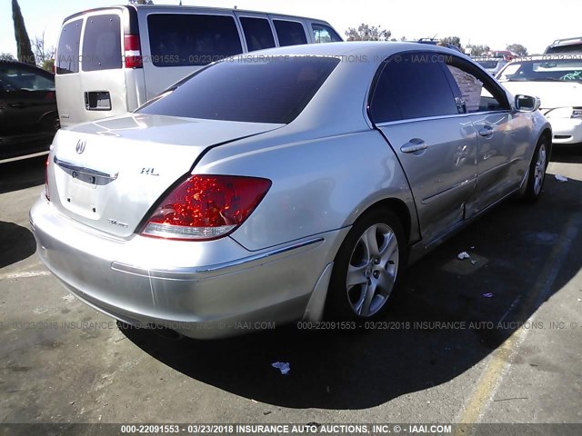 JH4KB16657C004380 - 2007 ACURA RL GRAY photo 4