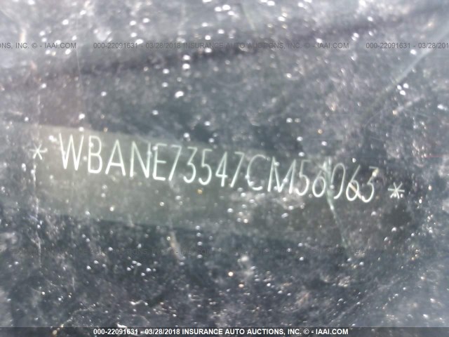 WBANE73547CM56063 - 2007 BMW 530 I BLACK photo 9