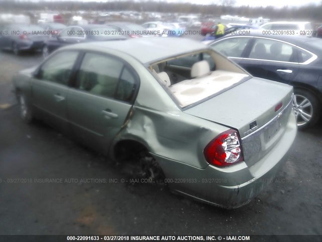 1G1ZT52825F263845 - 2005 CHEVROLET MALIBU LS 绿色 照片 3