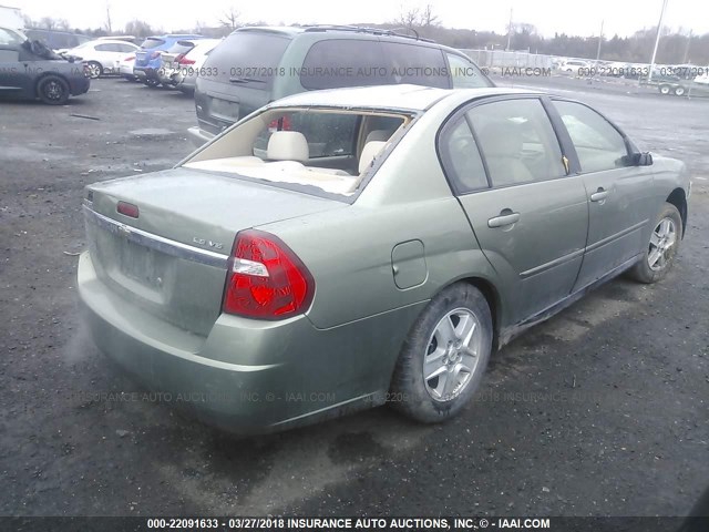 1G1ZT52825F263845 - 2005 CHEVROLET MALIBU LS 绿色 照片 4