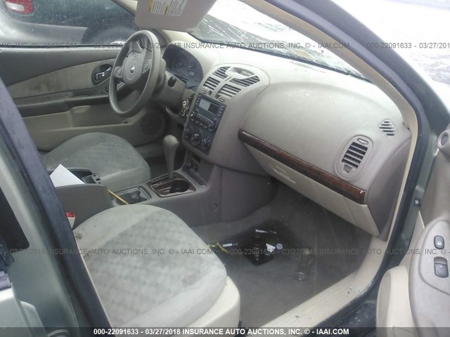 1G1ZT52825F263845 - 2005 CHEVROLET MALIBU LS 绿色 照片 5
