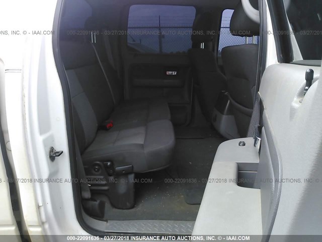 1FTPW14585KE75965 - 2005 FORD F150 SUPERCREW WHITE photo 8