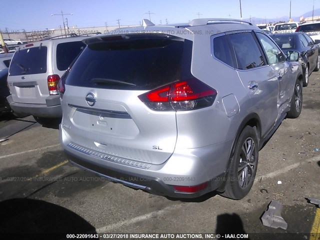 5N1AT2MT8HC760646 - 2017 NISSAN ROGUE S/SL SILVER photo 4