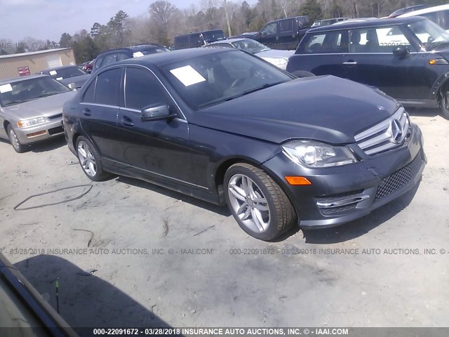 WDDGF8ABXDG125702 - 2013 MERCEDES-BENZ C 300 4MATIC GRAY photo 1