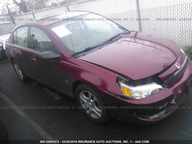 1G8AL52F84Z159208 - 2004 SATURN ION LEVEL 3 MAROON photo 1