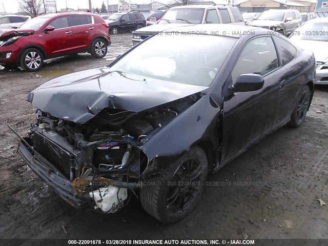 JH4DC54805S002217 - 2005 ACURA RSX BLACK photo 2