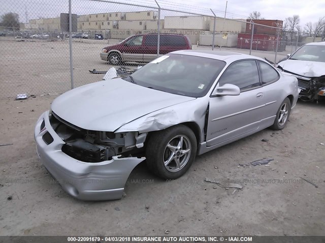 1G2WP12K41F203471 - 2001 PONTIAC GRAND PRIX GT SILVER photo 2