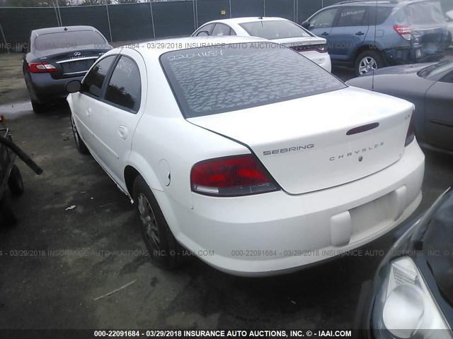 1C3EL46X42N178108 - 2002 CHRYSLER SEBRING LX WHITE photo 3