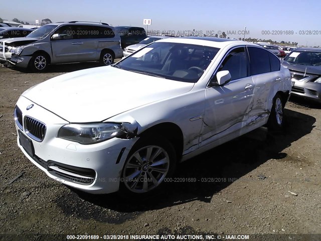 WBA5A5C56ED509708 - 2014 BMW 528 I WHITE photo 2