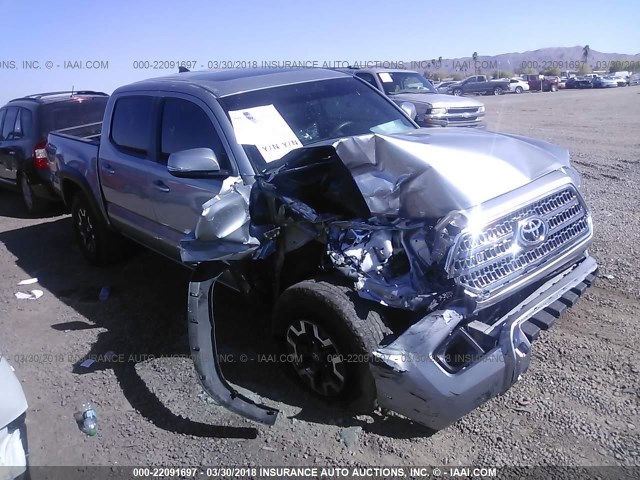 3TMCZ5AN0HM084212 - 2017 TOYOTA TACOMA DBL CAB/SR/TRDSPT/OR/PRO ნაცრისფერი ფოტო 1