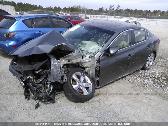 19VDE1F74DE003454 - 2013 ACURA ILX 20 TECH GRAY photo 2