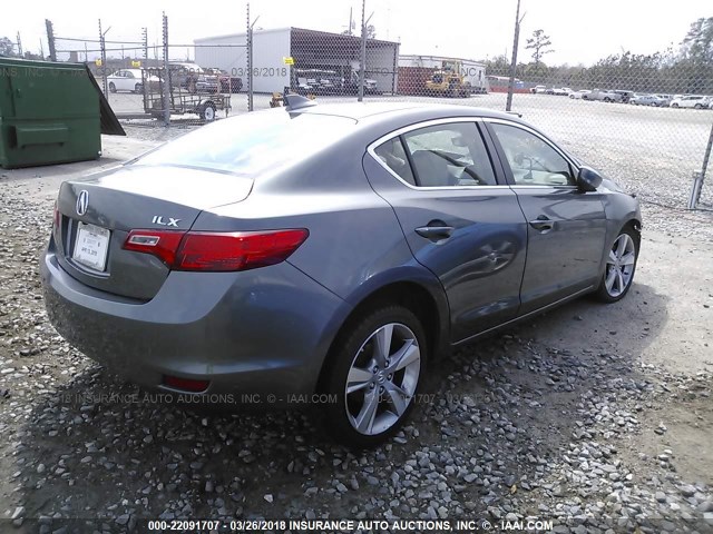 19VDE1F74DE003454 - 2013 ACURA ILX 20 TECH GRAY photo 4