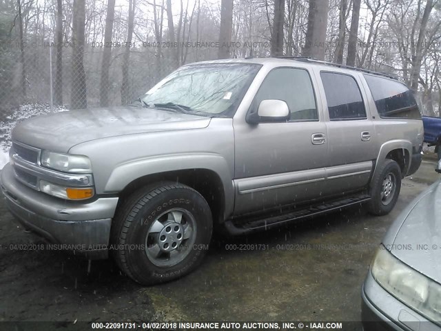 1GNFK16T63J206750 - 2003 CHEVROLET SUBURBAN K1500 Champagne photo 2